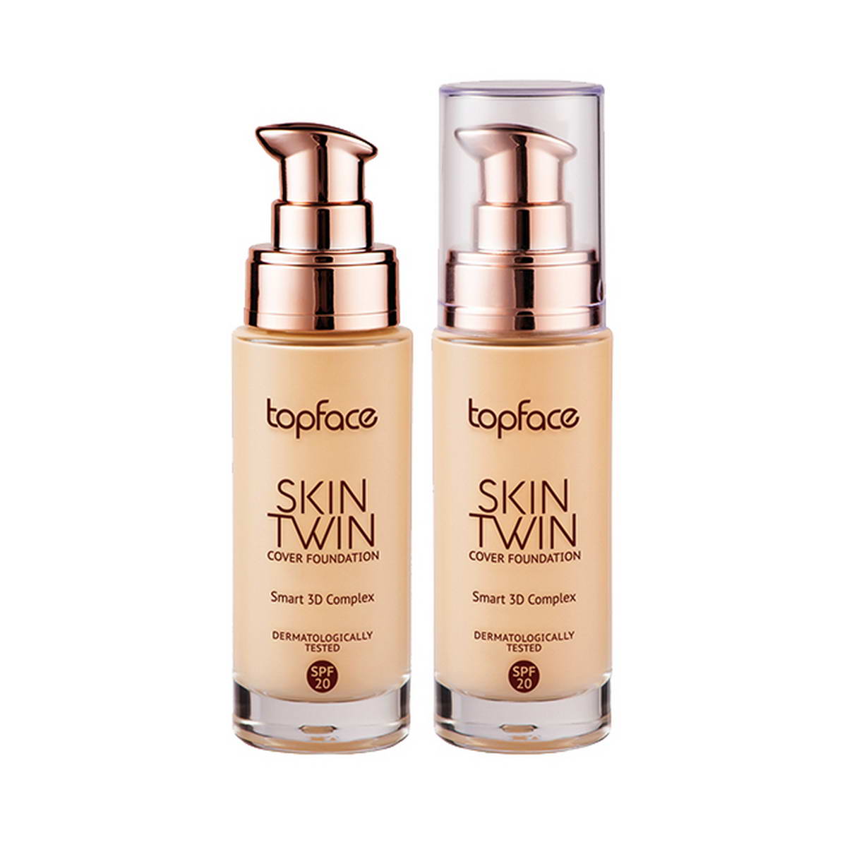 Тональна основа для обличчя TopFace Skin Twin PT464 (02) 32 мл