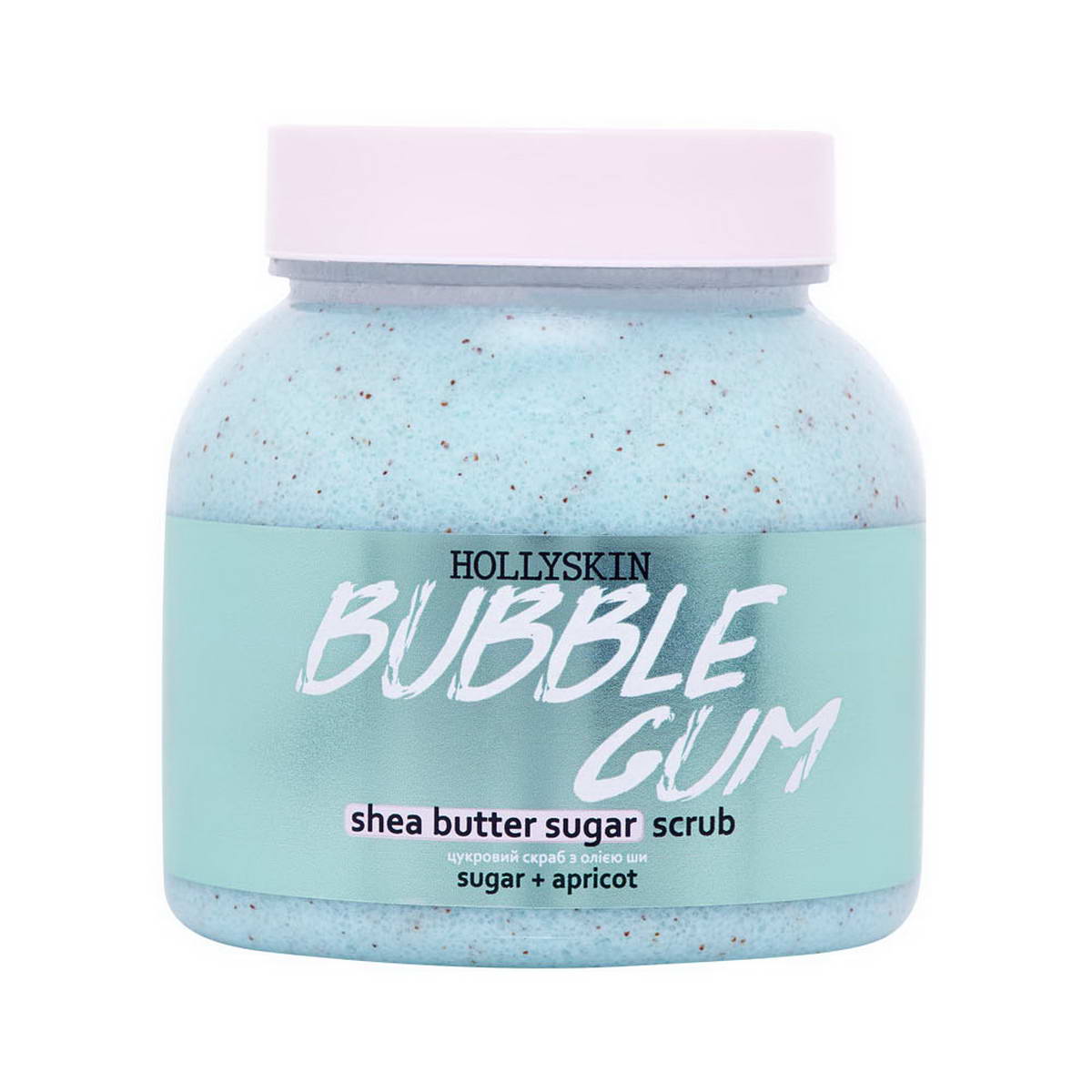 Цукровий скраб з олією ши і перлітом Hollyskin Bubble Gum 350 г
