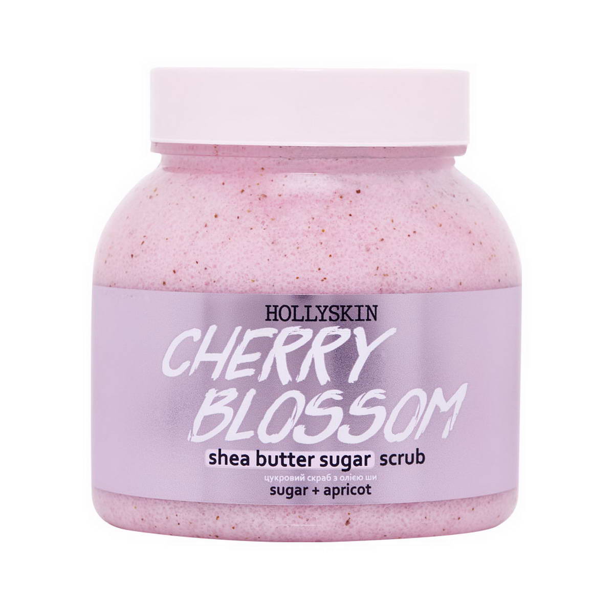 Цукровий скраб з олією ши і перлітом Hollyskin Cherry Blossom 350 г