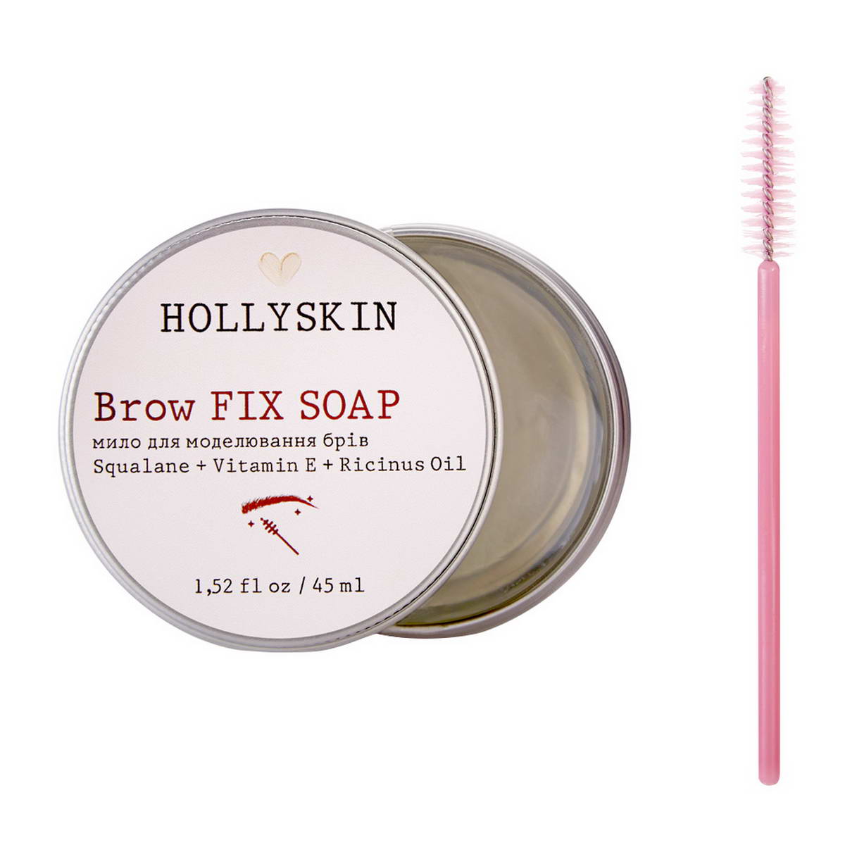 Мило для моделювання брів Hollyskin Brow Fix Soap 45 мл