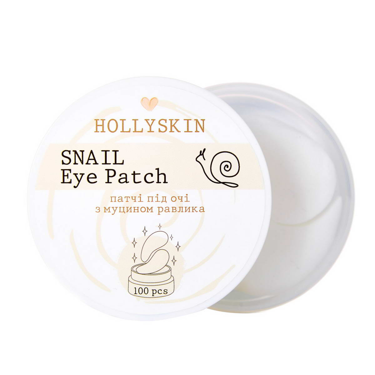 Патчі під очі Hollyskin Snail Eye Patch 100 шт
