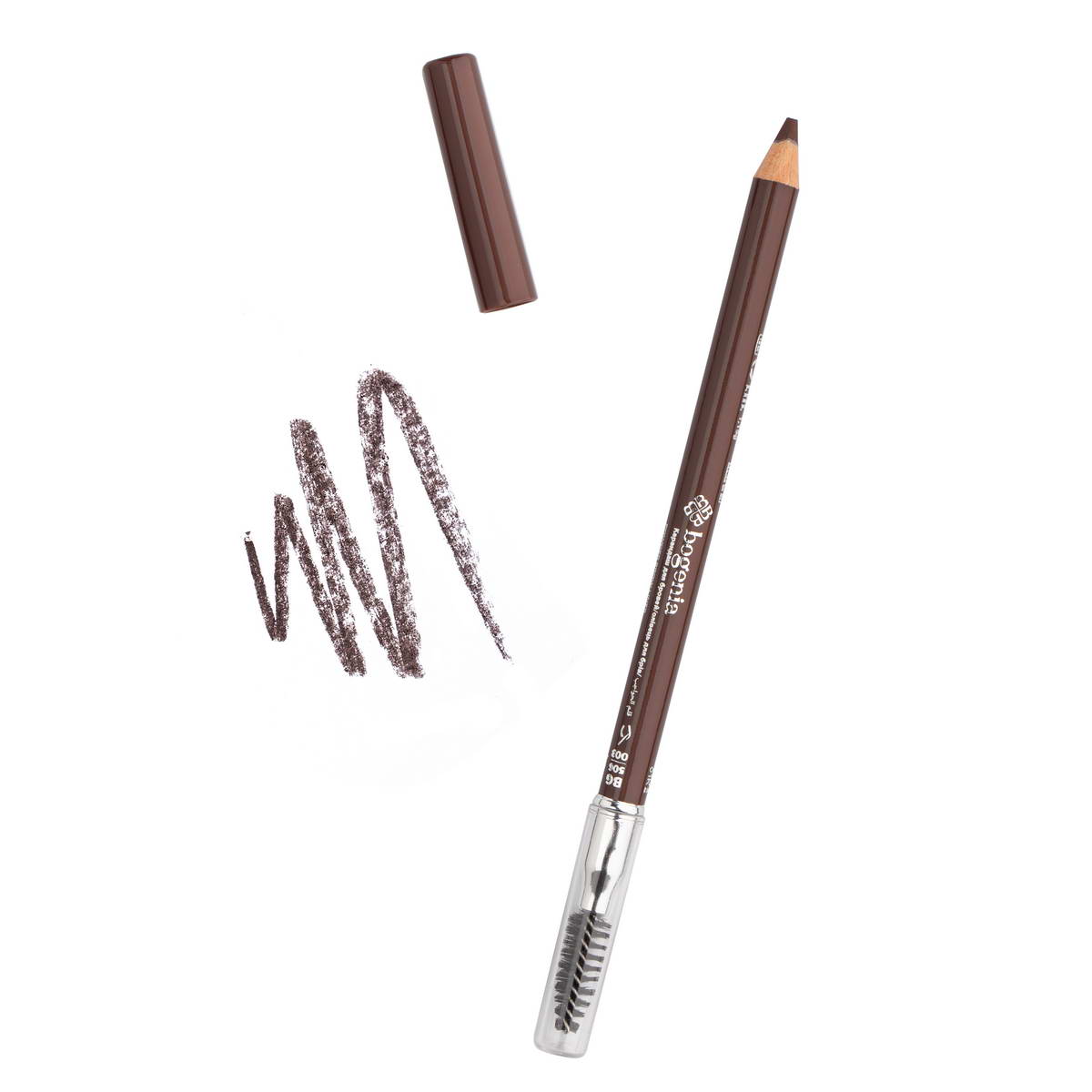 Олівець для брів пудровий Bogenia BG506 (003 Brown)