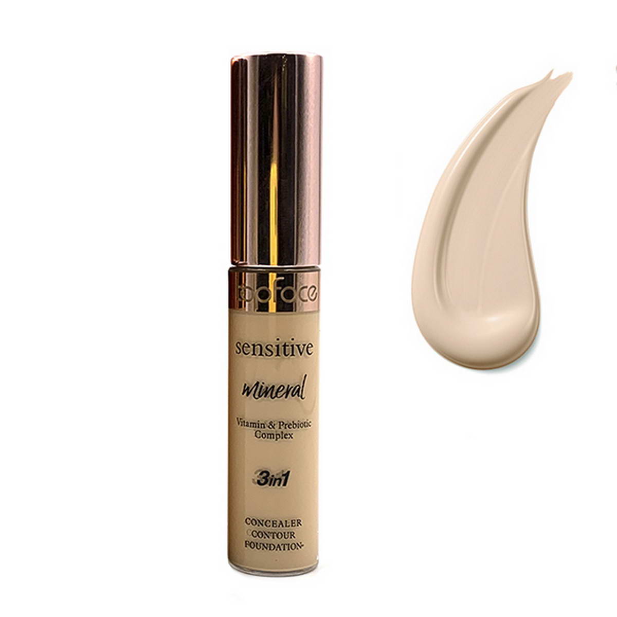 Консилер для обличчя TopFace Sensitive - Mineral 3 in 1 Concealer PT471 (001) 12 мл