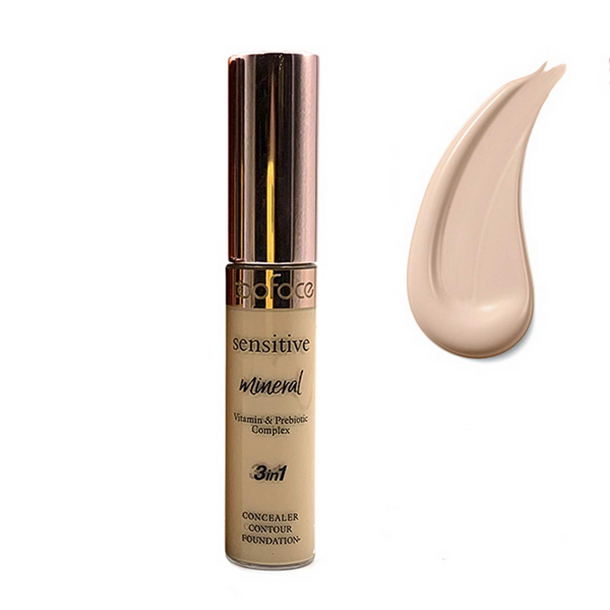 Консилер для обличчя TopFace Sensitive - Mineral 3 in 1 Concealer PT471 (002) 12 мл