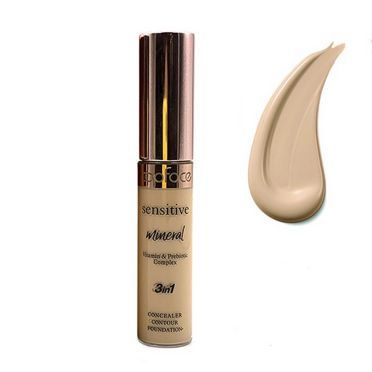 Консилер для обличчя TopFace Sensitive - Mineral 3 in 1 Concealer PT471 (004) 12 мл