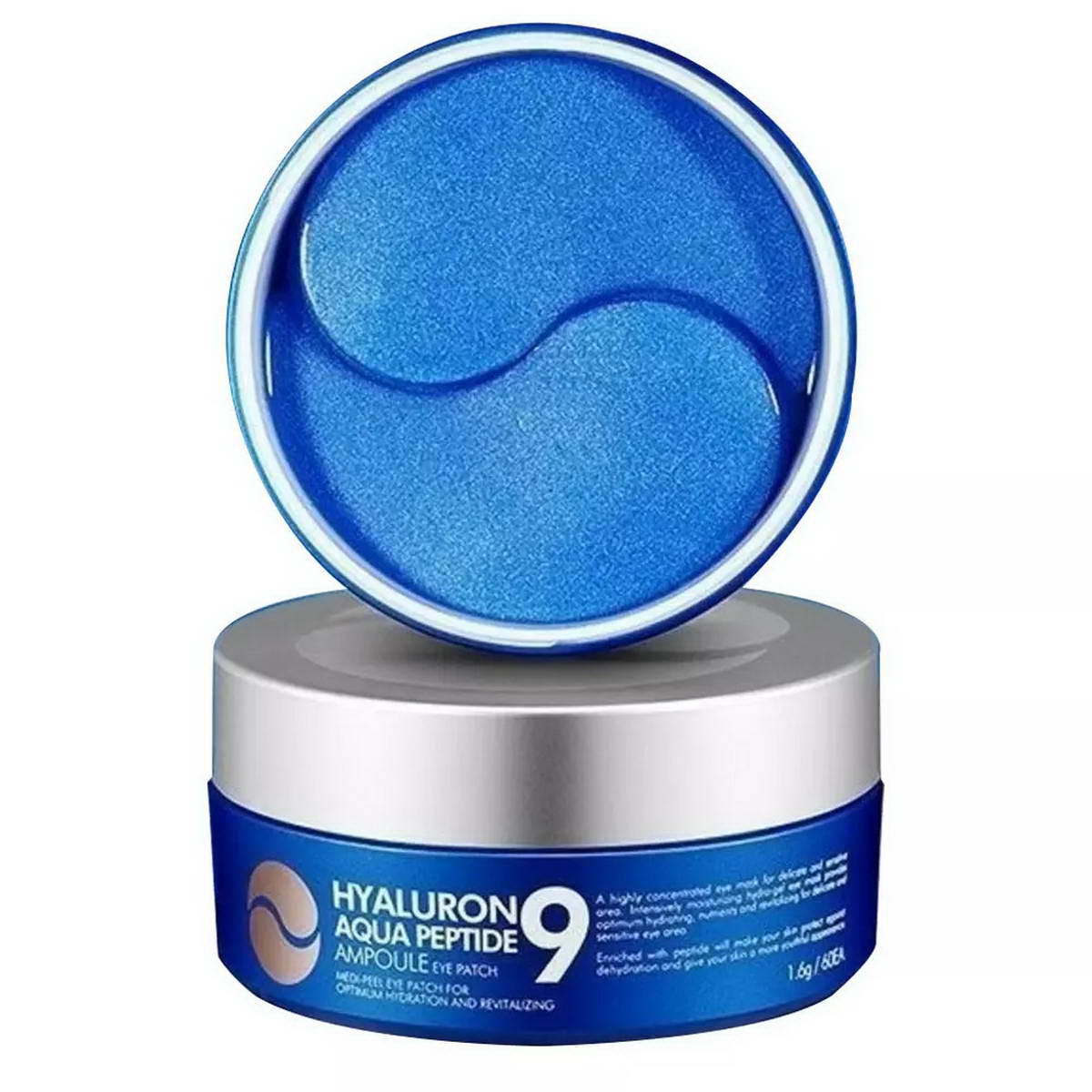 Патчі під очі гідрогелеві зволожувальні з пептидами Medi-Peel Hyaluron Aqua Peptide 9 Ampoule Eye Patch 60 шт