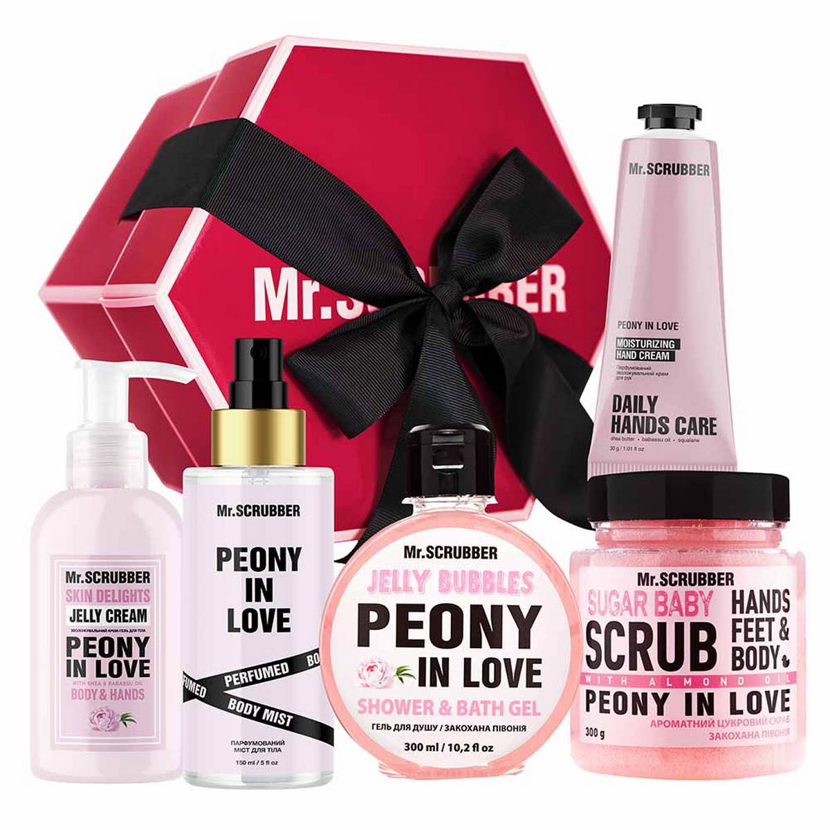 Набір подарунковий Mr.SCRUBBER Grand Peony Love