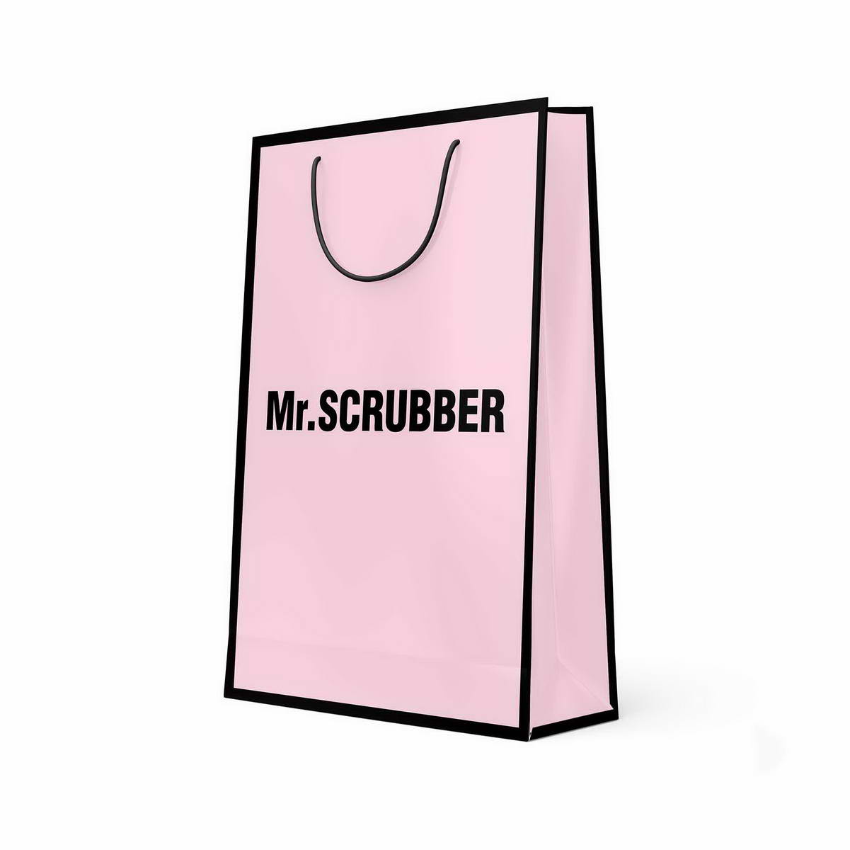 Пакет подарунковий Рожевий Mr.SCRUBBER 145x230х70 мм