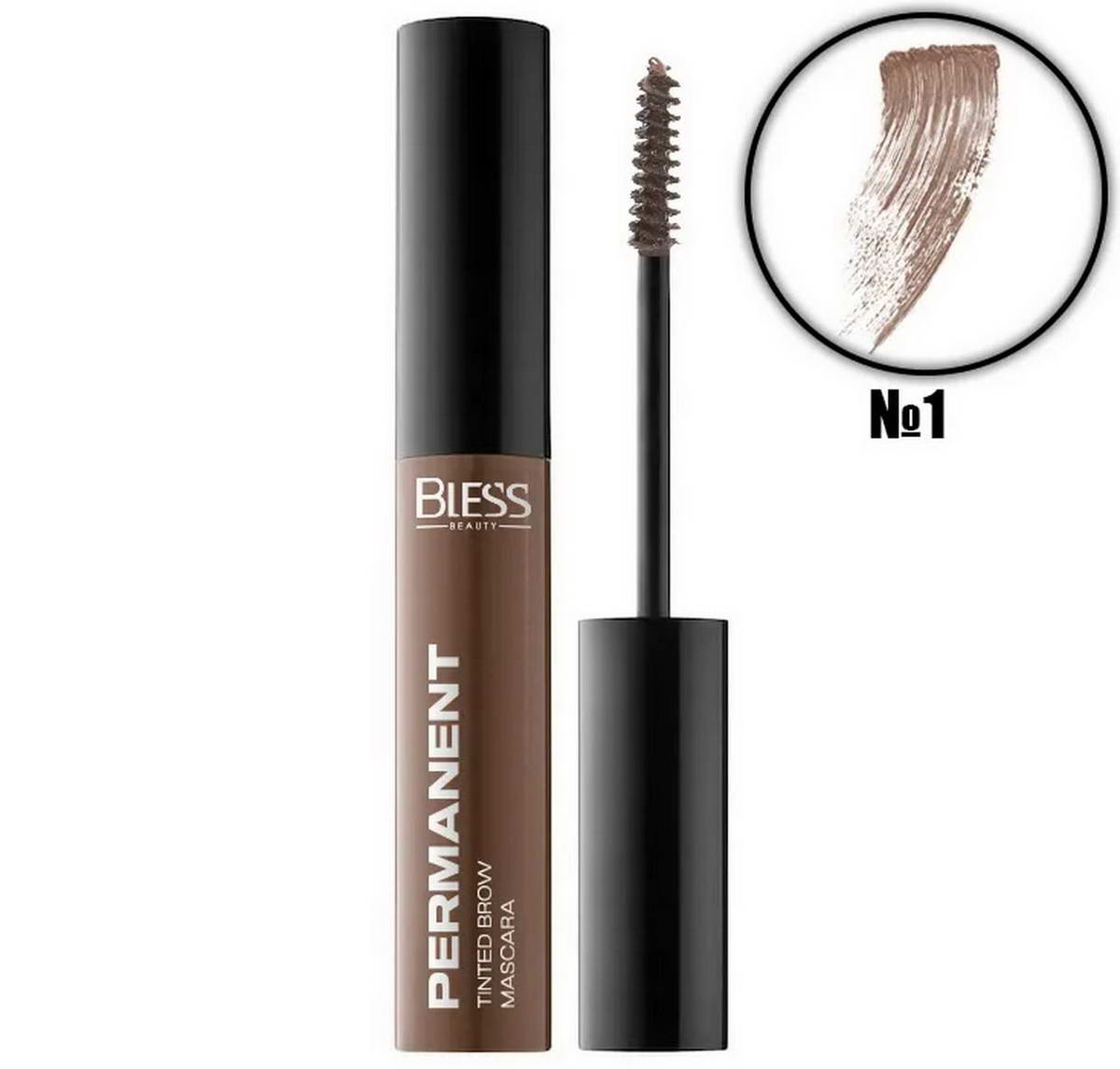 Тінтуюча туш для брів Bless Beauty Fluffy Brow Mascara № 01 Blond