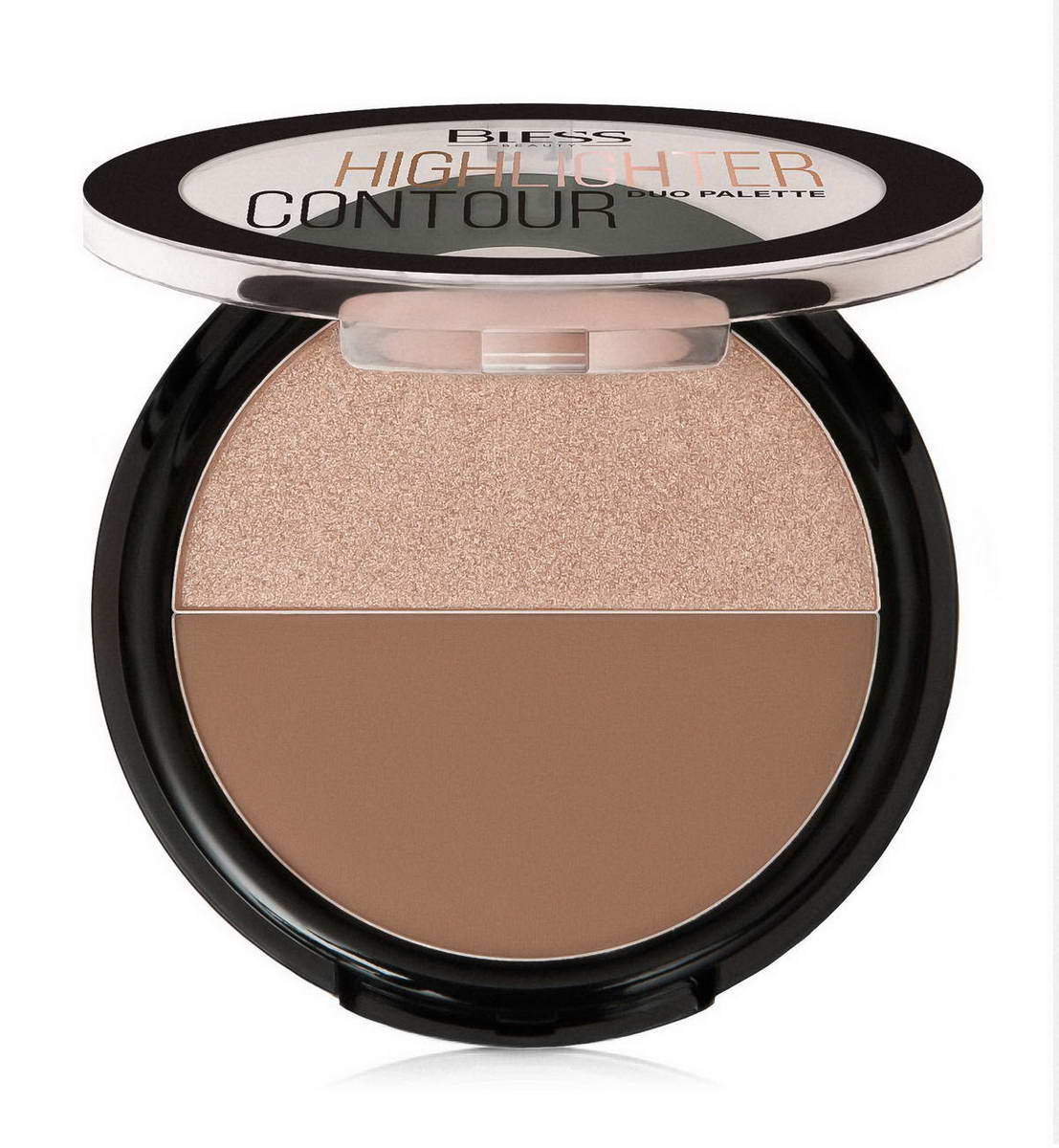 Палетка для контурінгу Bless Beauty Duo palette highlighter contour № 04