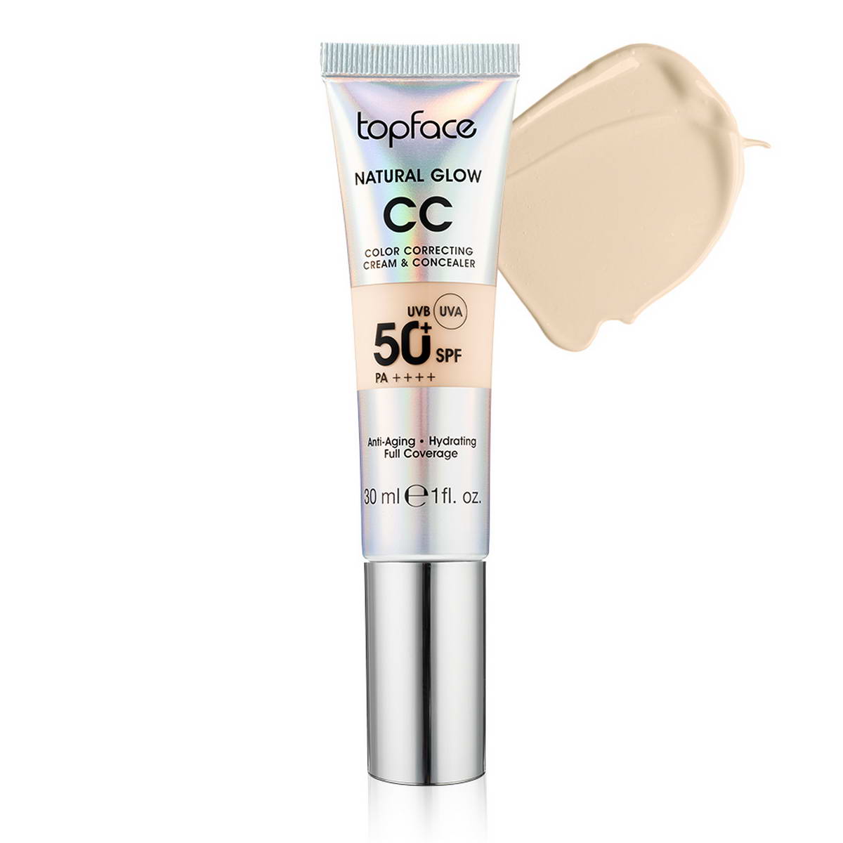 Тональний крем для обличчя TopFace Natural Glow CC Cream & Concealer PT472 (003) 30 мл