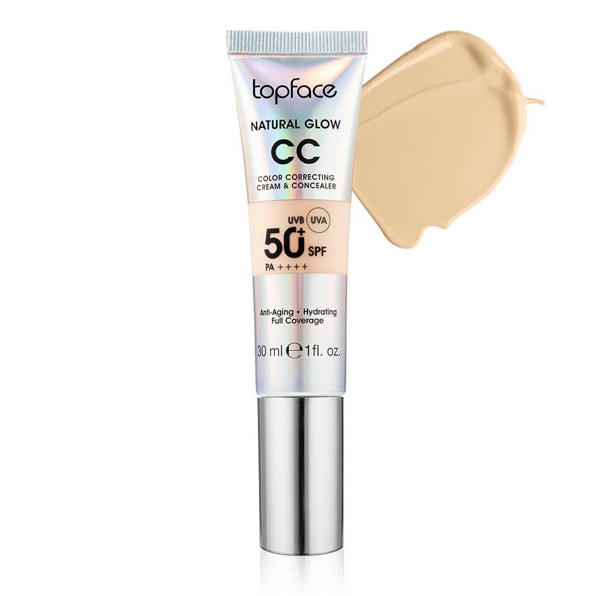 Тональний крем для обличчя TopFace Natural Glow CC Cream & Concealer PT472 (008) 30 мл