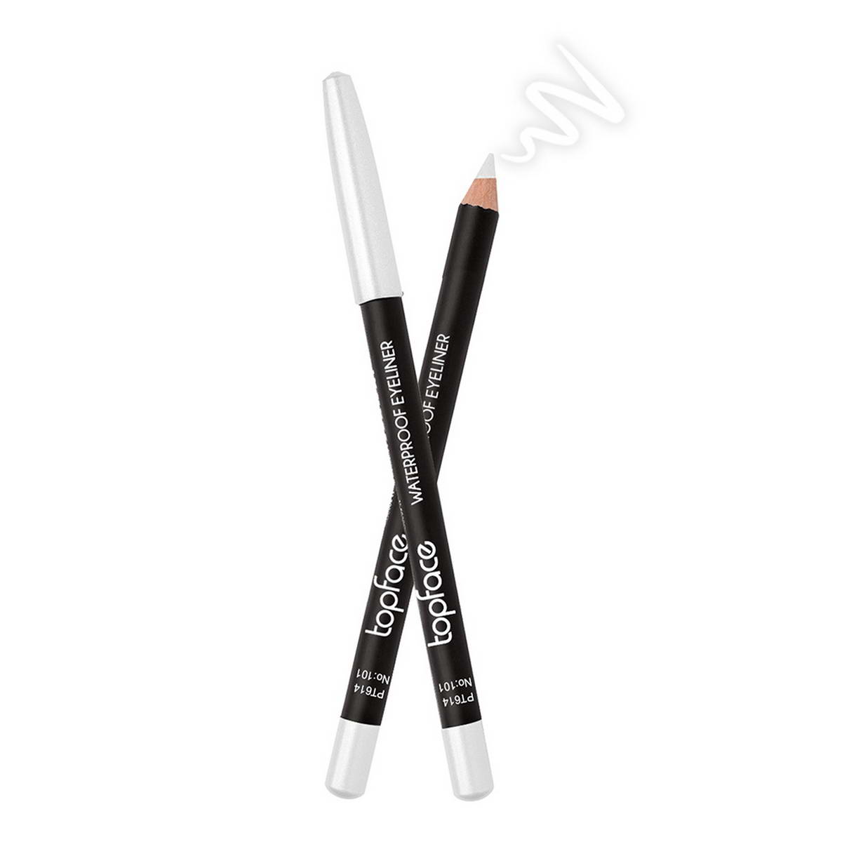 Олівець для очей водостійкий TopFace Waterproof Eyeliner PT614 (101)