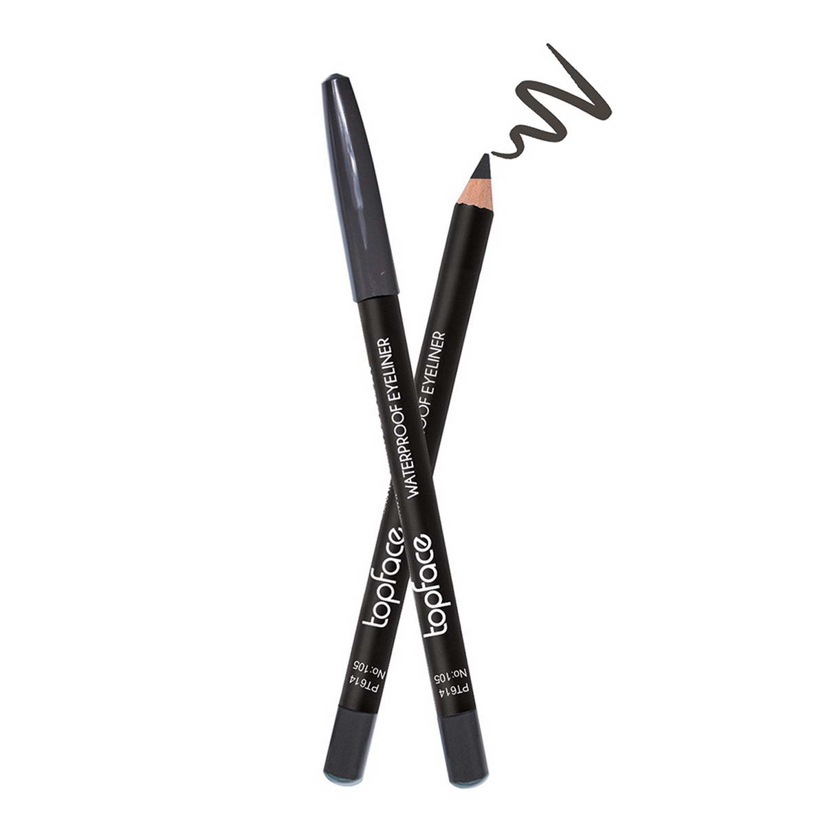 Олівець для очей водостійкий TopFace Waterproof Eyeliner PT614 (105)