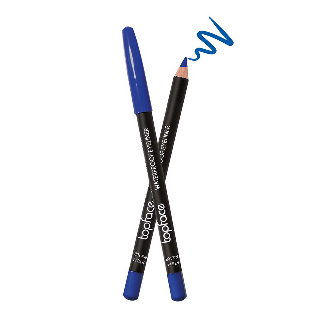 Олівець для очей водостійкий TopFace Waterproof Eyeliner PT614 (108)