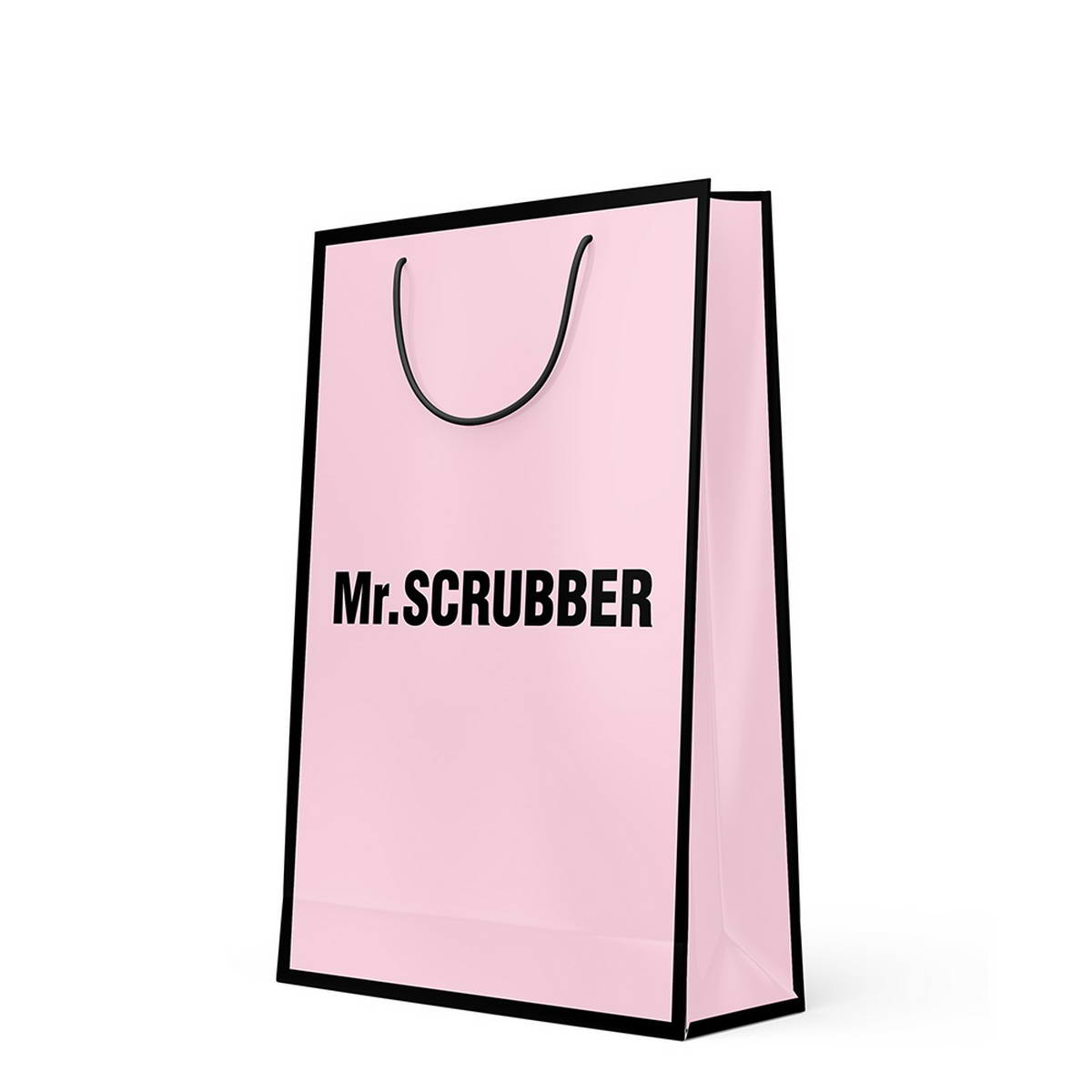 Пакет подарунковий великий Рожевий Mr.SCRUBBER 250x350х85 мм