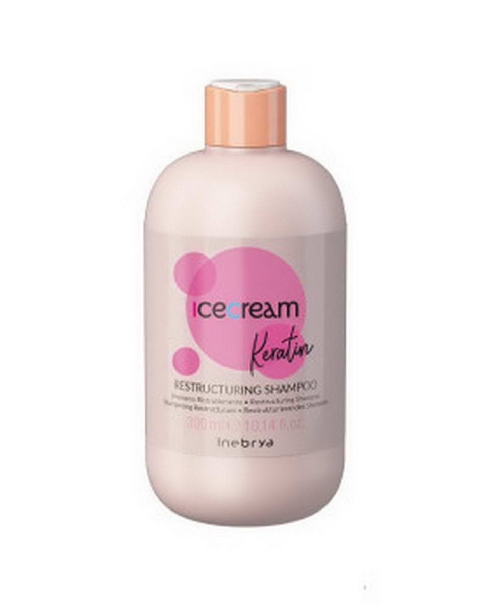 Шампунь для волосся відновлюючий з кератином Inebrya Keratin Restructuring Shampoo 300 мл