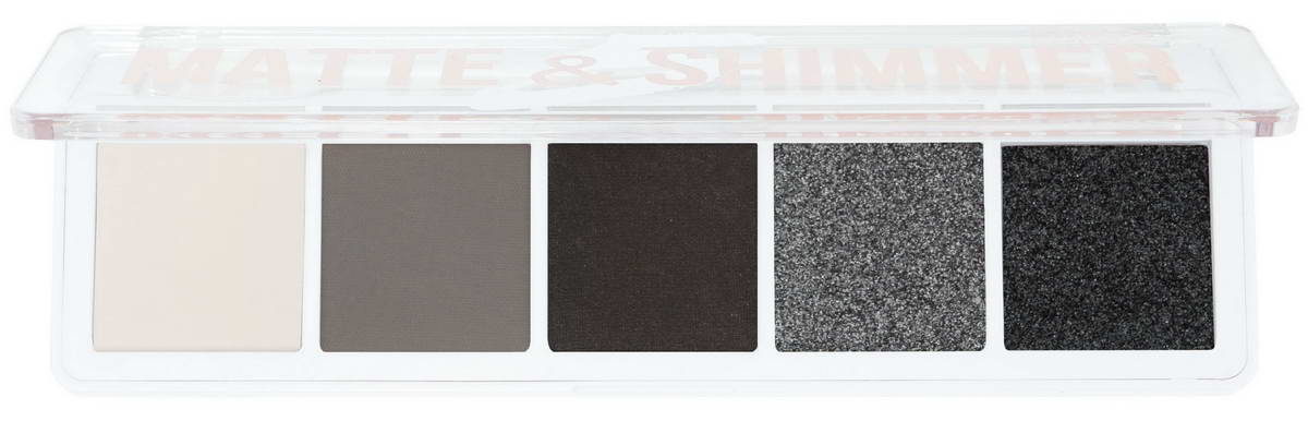 Тіні для повік Bless Beauty Matte & Shimmer 5 відтінків № 03 (Grey)