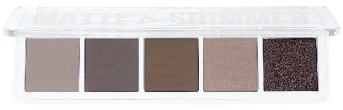Тіні для повік Bless Beauty Matte & Shimmer 5 відтінків № 06 (Ash)