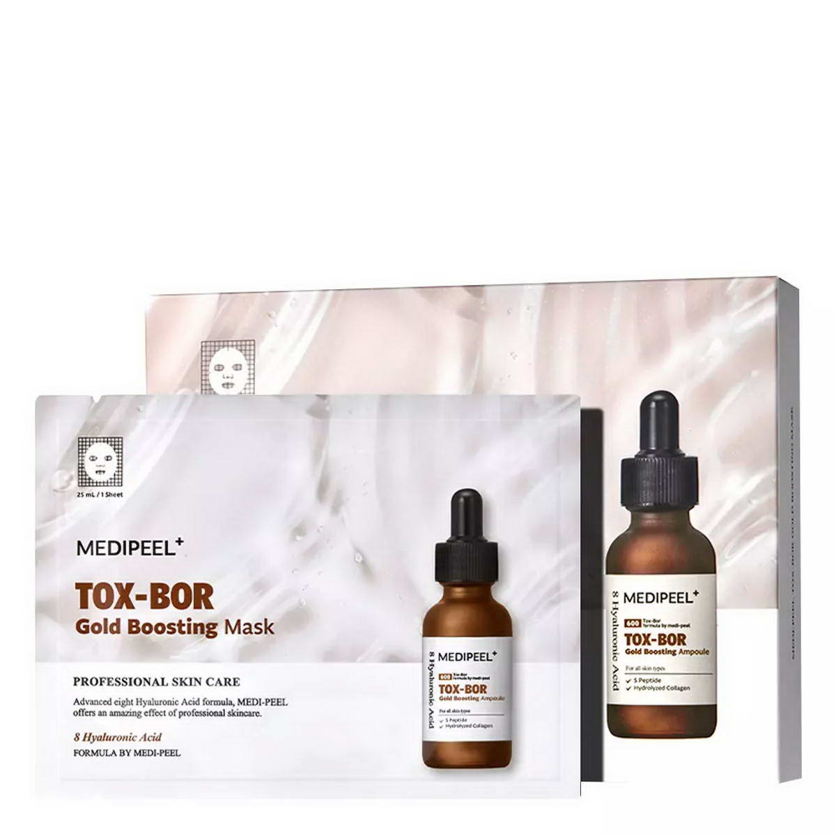 Маска для обличчя поживна для підвищення пружності шкіри Medi-Peel Tox-Bor Gold Boosting Mask 25 мл