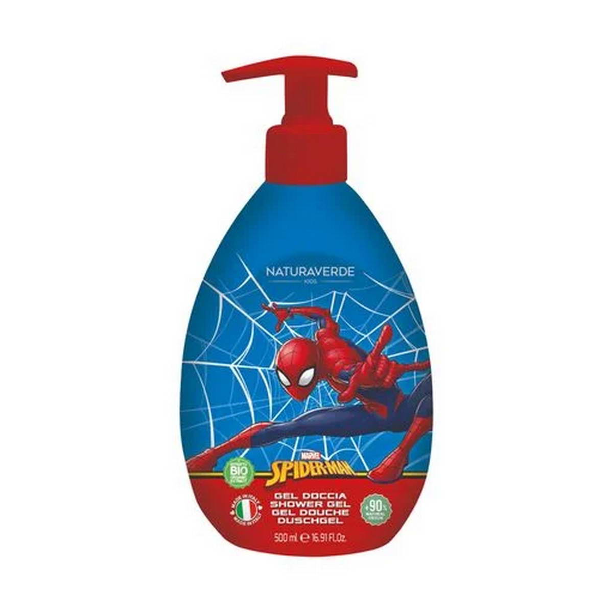 Гель для душу Spiderman з екстрактами вівса Naturaverde Kids 500 мл