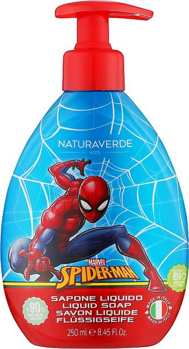 Рідке мило Spiderman з екстрактами вівса Naturaverde Kids 250 мл