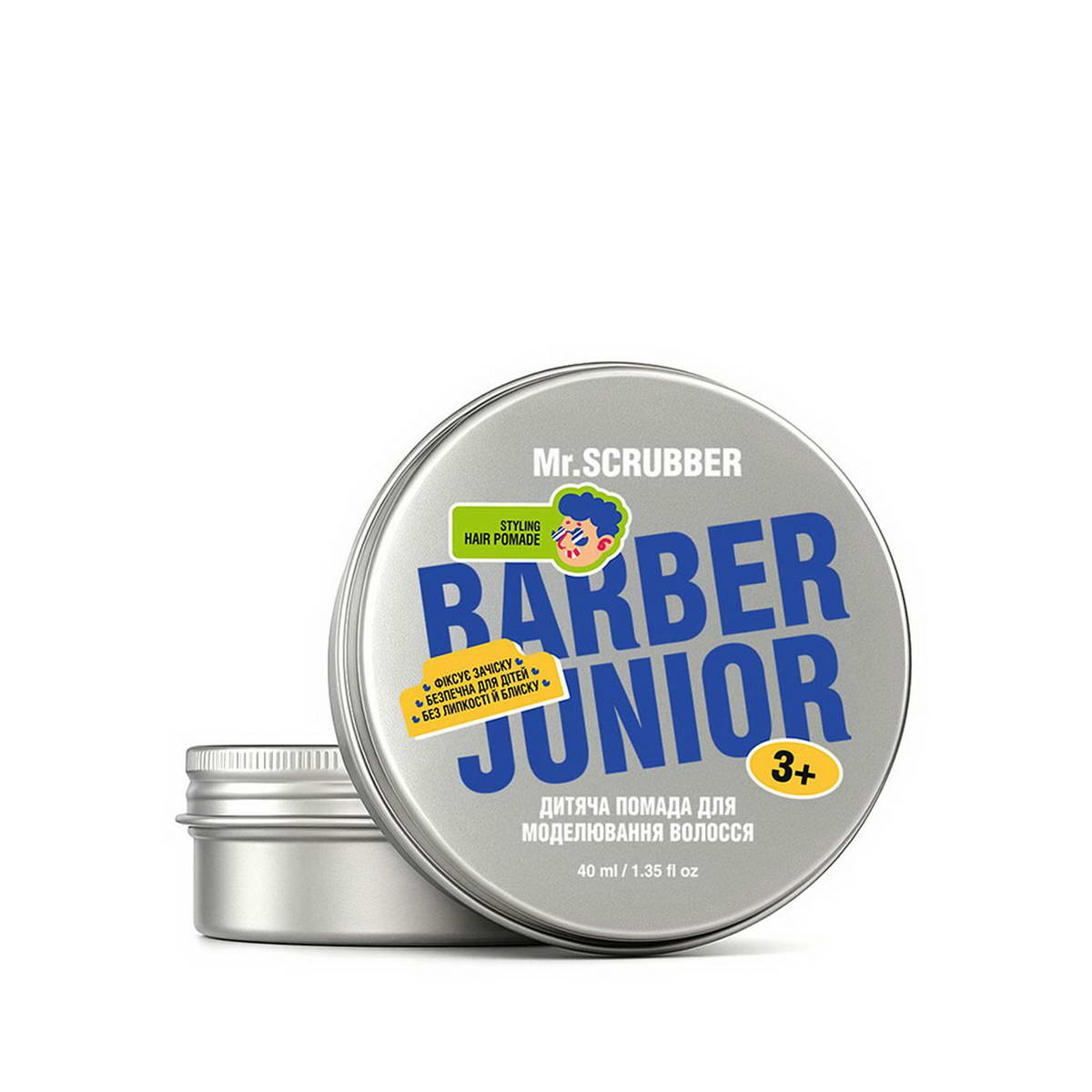 Помада для моделювання волосся Mr.SCRUBBER Barber Junior 40 мл дитяча