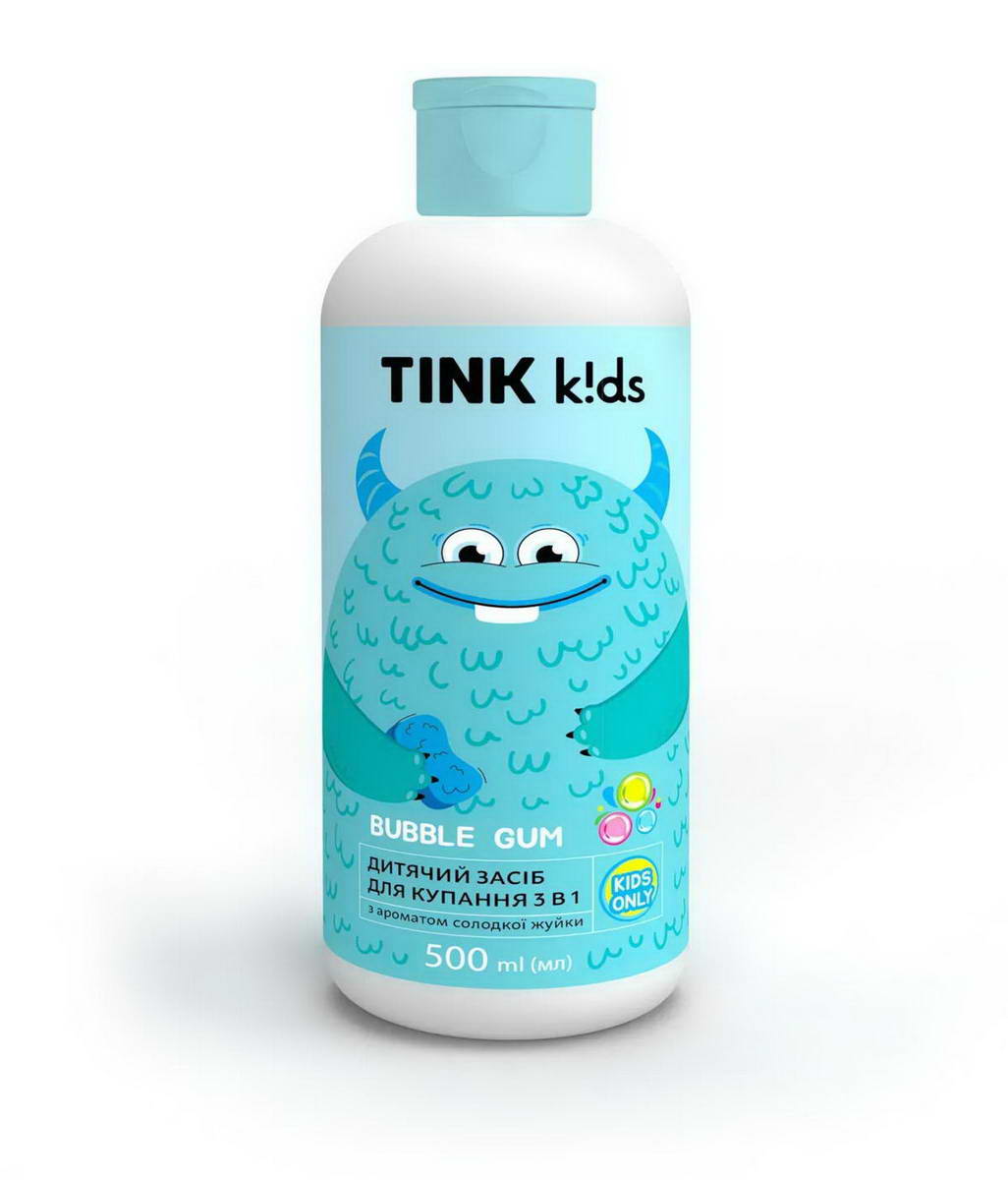Засіб для купання 3 в 1 дитячий Tink kids Bubble Gum 500 мл