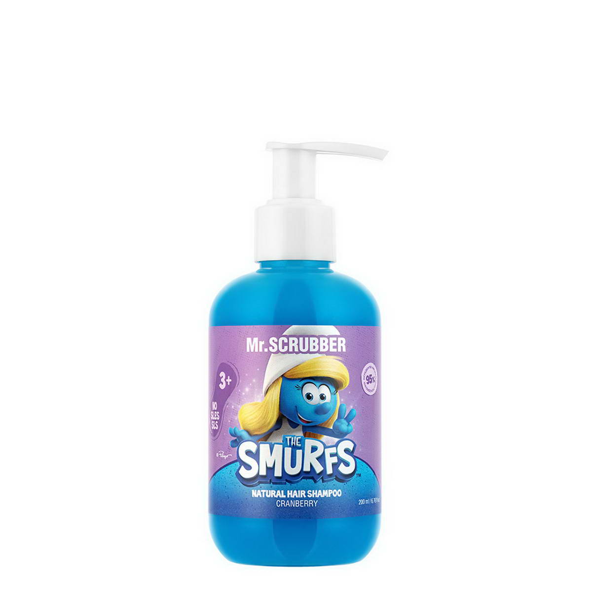 Шампунь для волосся дитячий  із ароматом журавлини Mr.SCRUBBER  The Smurfs 200 мл