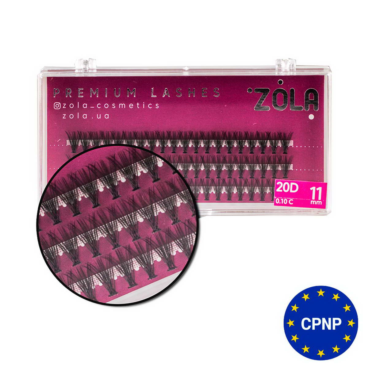 Zola Вії-пучки 20D 11 mm