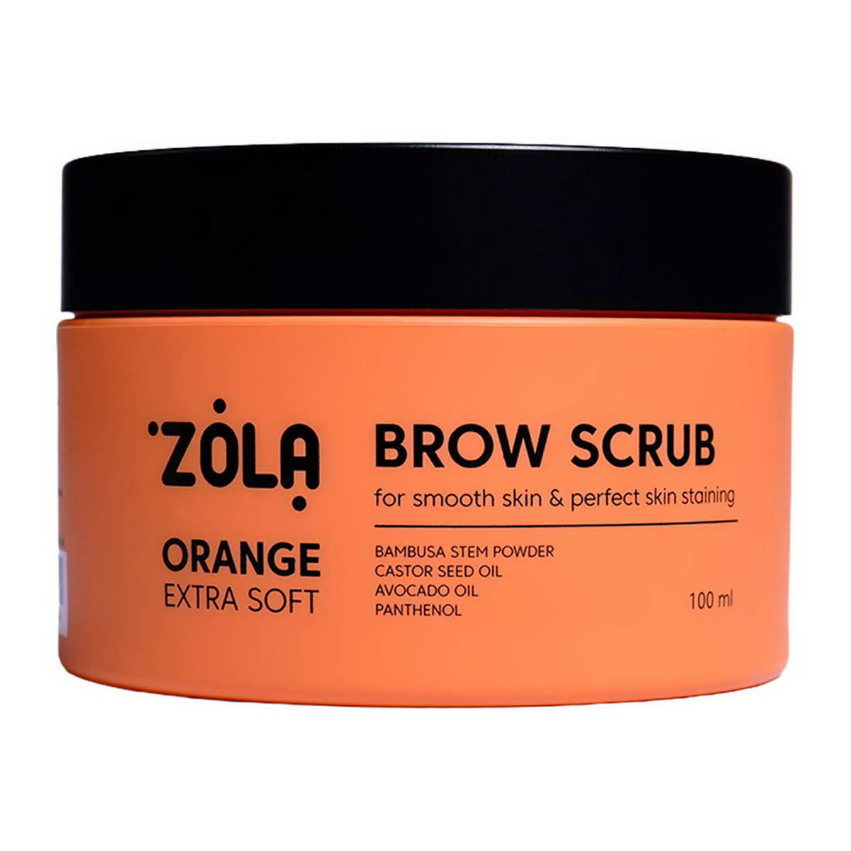 Zola Скраб для брів Extra Soft Апельсин 100мл