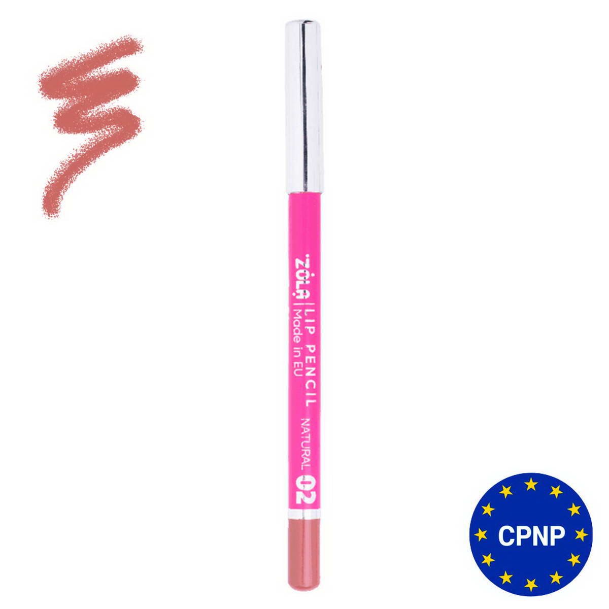 Zola Олівець для губ Lip Pencil 02 Natural