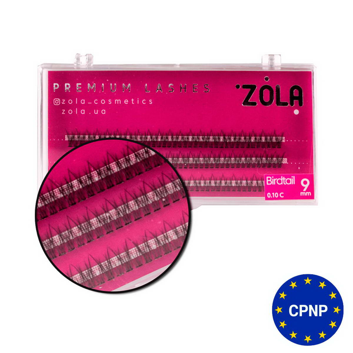 Zola Вії-пучки Birdtail 9 mm