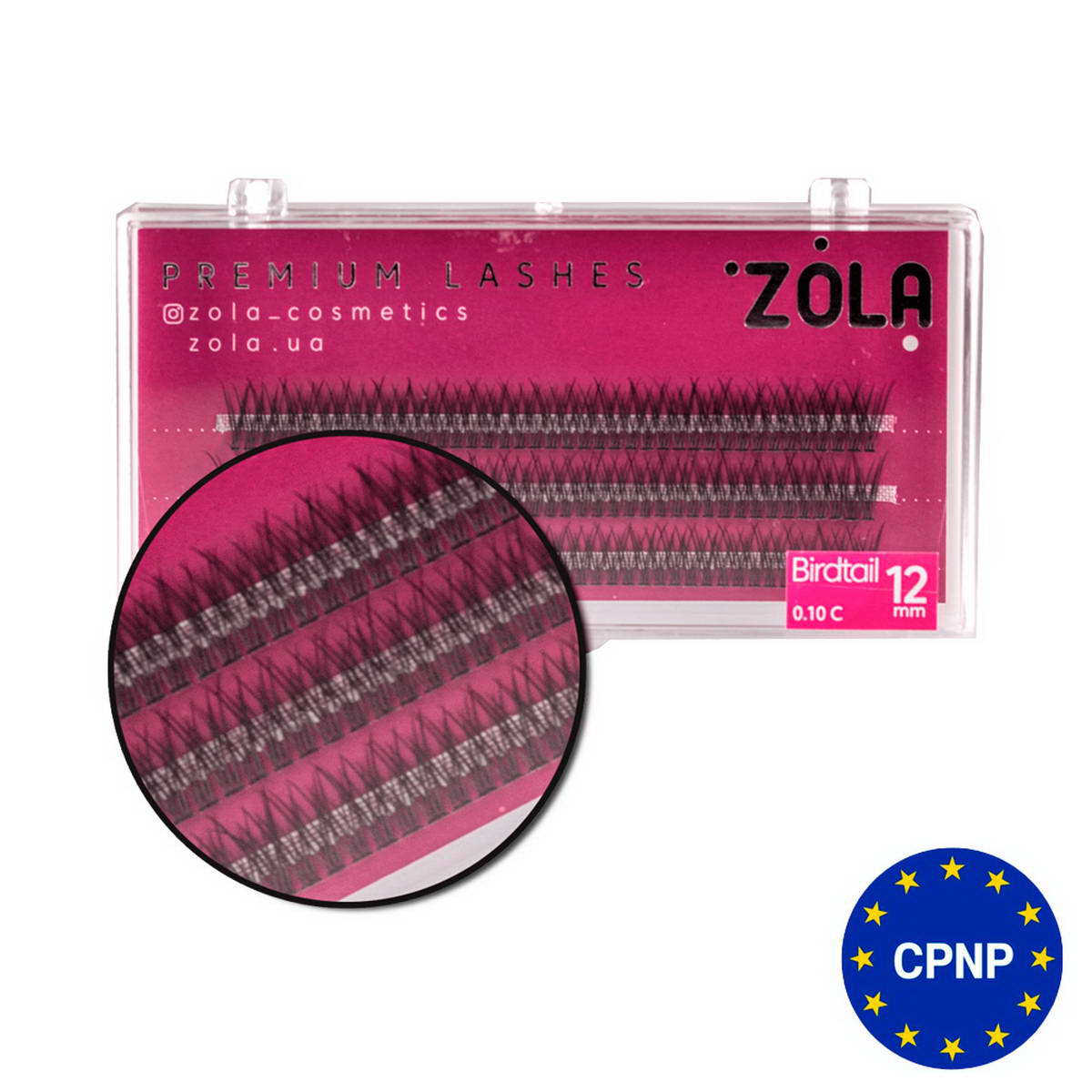 Zola Вії-пучки Birdtail 12 mm
