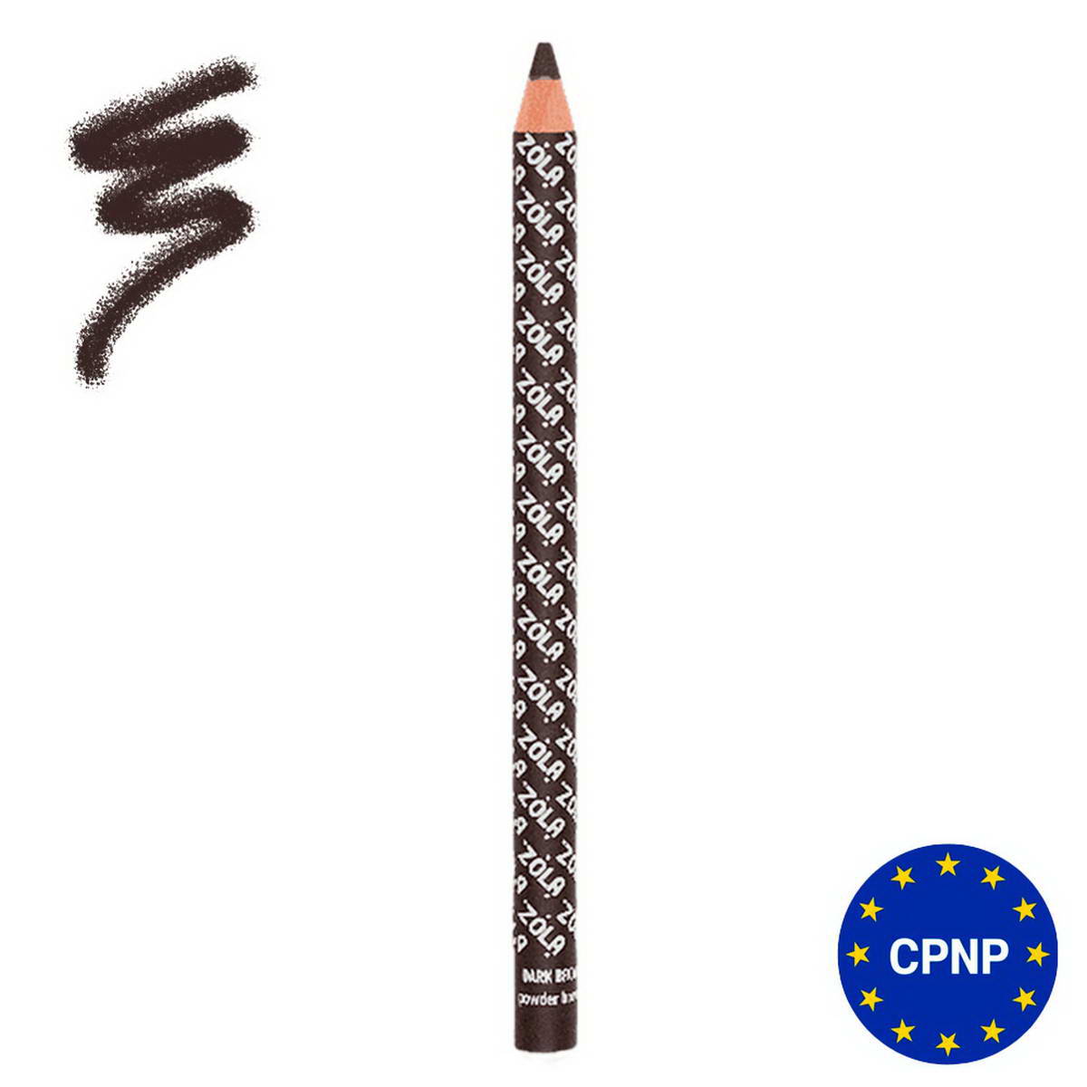 Zola Олівець для брів Пудровий Powder Brow Pencil Dark Brown