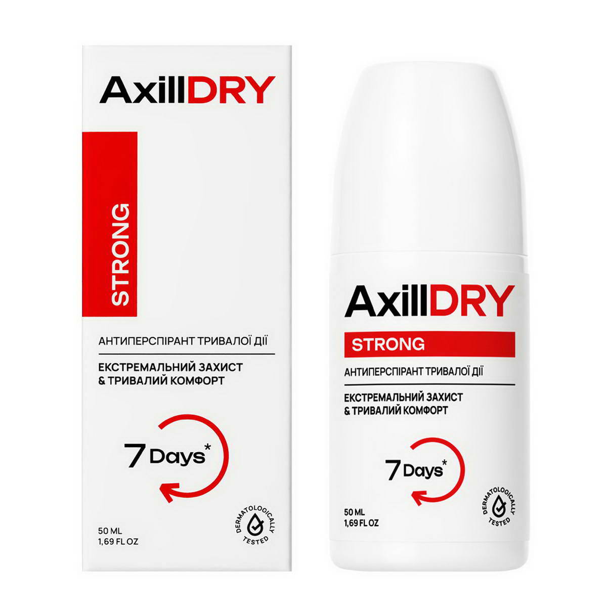 Антиперспірант кулька тривалої дії до 7 днів AxillDRY 50 мл