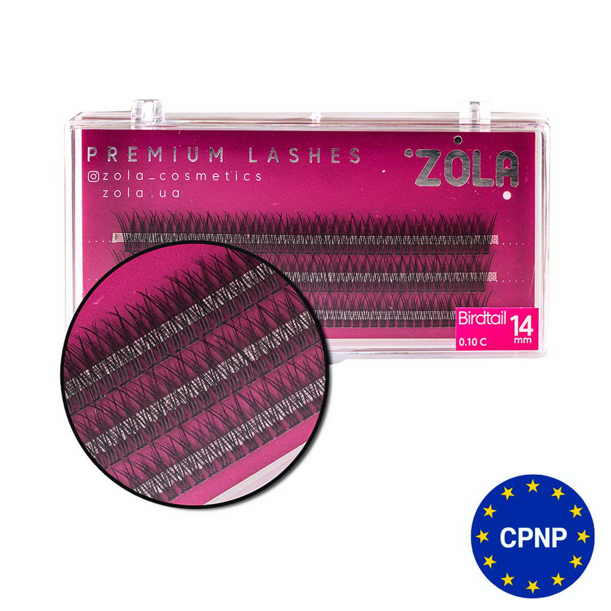 Zola Вії-пучки Birdtail 14 mm