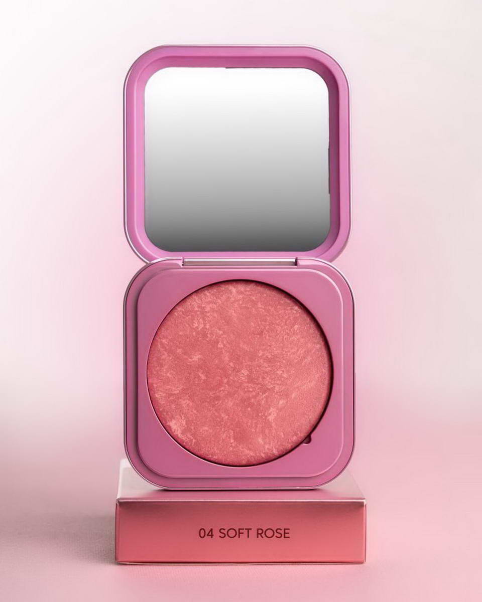 Zola Рум’яна Velvet Blush Glow 04 Ніжна троянда Soft Rose
