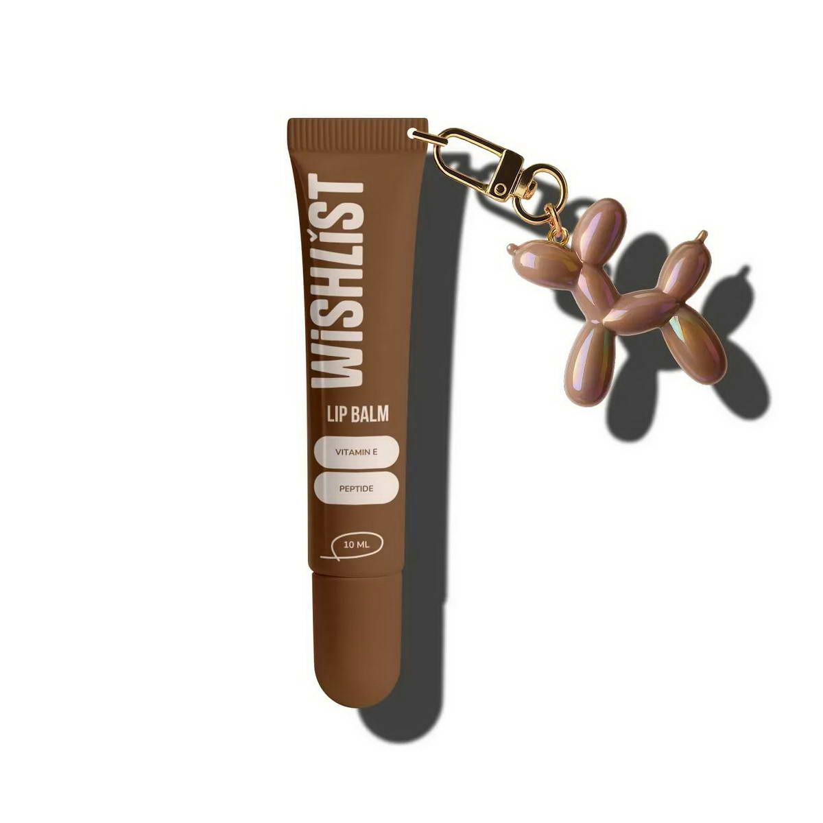 Бальзам-блиск для губ Espresso Noir WishList Lip Gloss Balm 10 мл + Іграшка-брелок