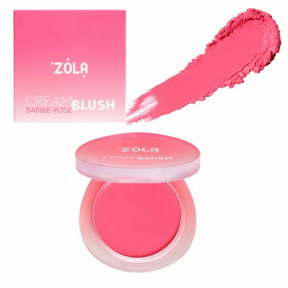 Zola Рум’яна Кремові Cream Blush Barbie Rose