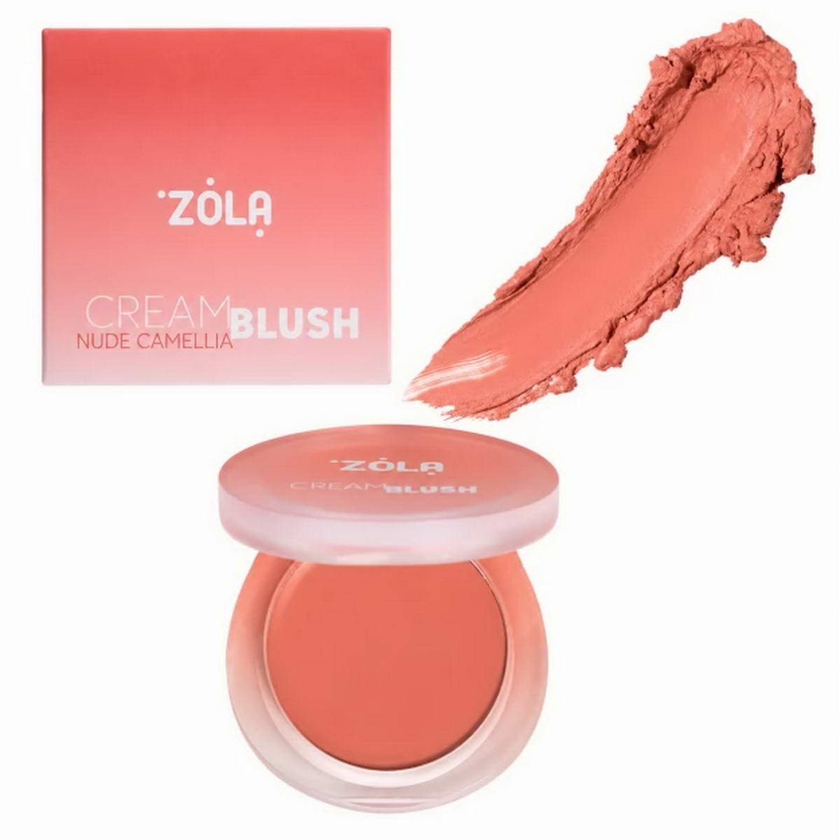 Zola Рум’яна Кремові Cream Blush Nude Camellia