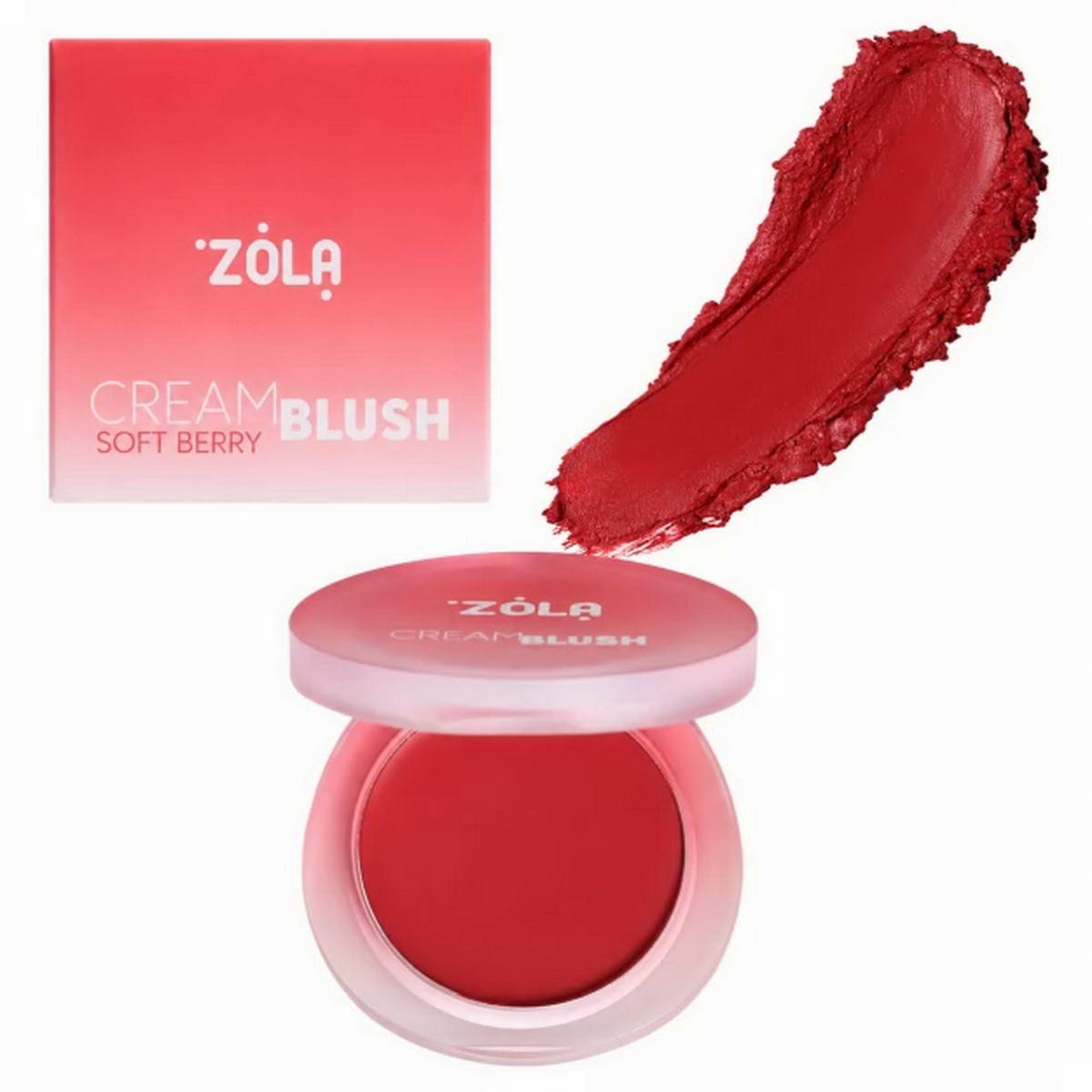 Zola Рум’яна Кремові Cream Blush Soft Berry