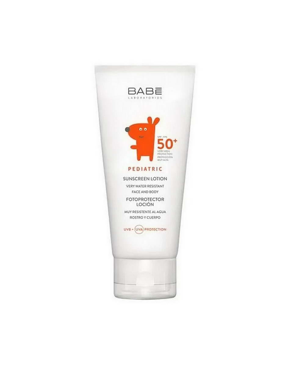 Сонцезахисний лосьйон для тіла та обличчя дитячий Babe Laboratorios SPF 50+ 100 мл
