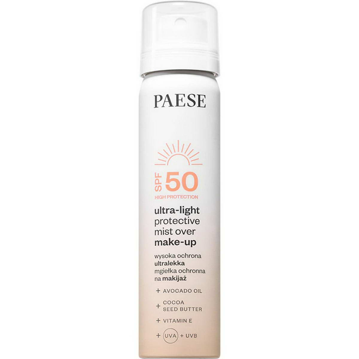 Спрей захисний поверх макіяжу з SPF50 Paese Ultra-Light Protective Mist Over Make-Up 75 мл