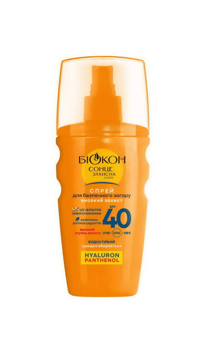 Біокон Спрей д/безпечної засмаги Високий захист SPF-40 160мл
