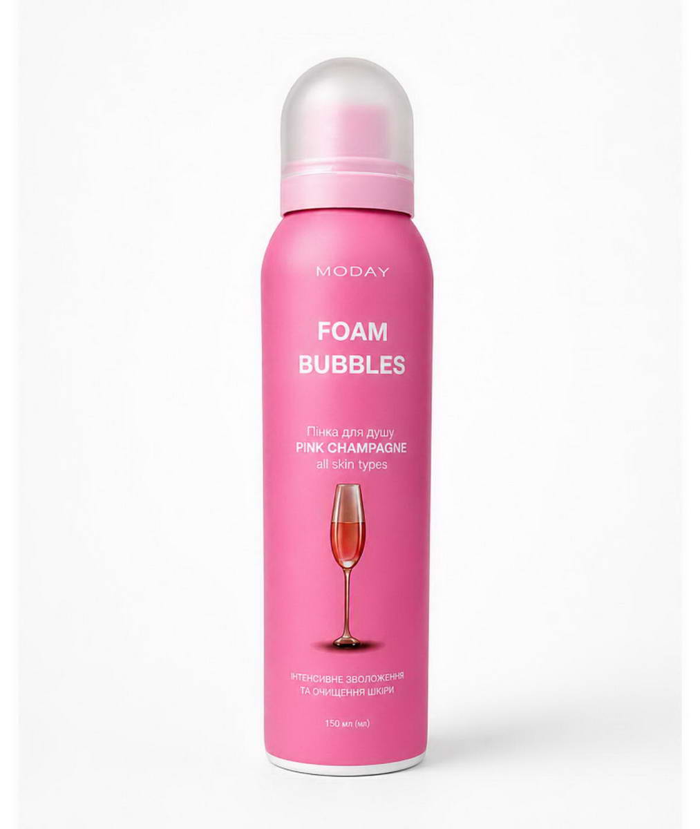 Moday Бульбашкова пінка для душу Moday foam bubbles pink champagne 150мл
